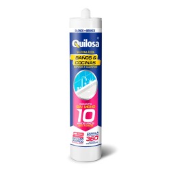 Mastic silicone spécial cuisine et salles de bain - Quilosa