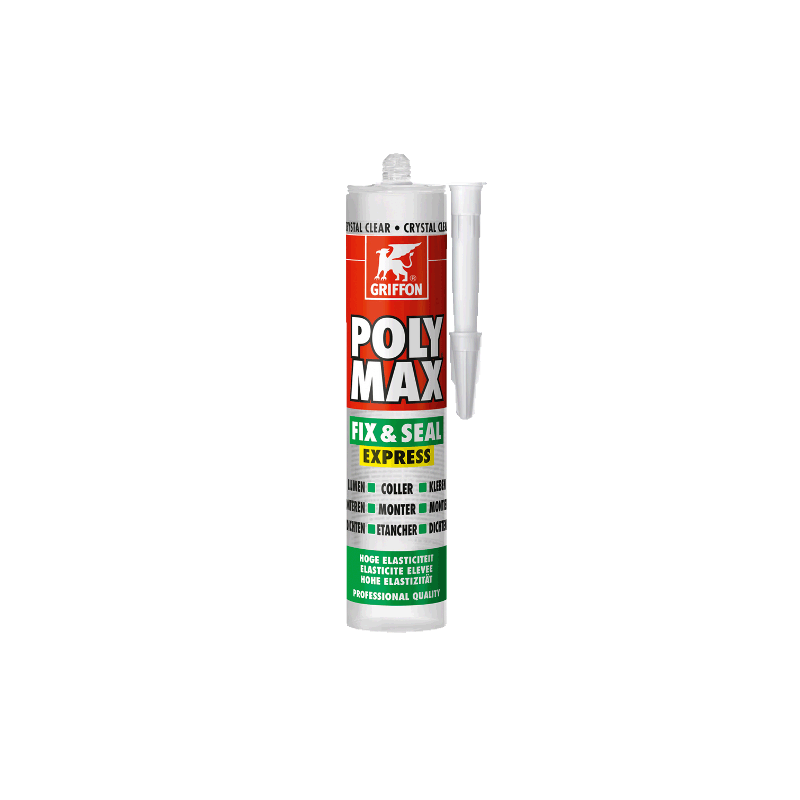 Colle de montage et mastic d’étanchéité tous matériaux – POLY MAX FIX & SEAL EXPRESS - Griffon
