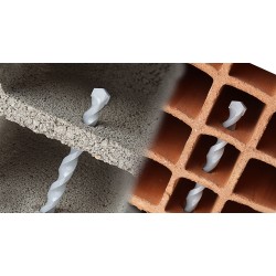 Foret spécial parpaings et briques creuses compatible SDS + – WALLSTER - Diager