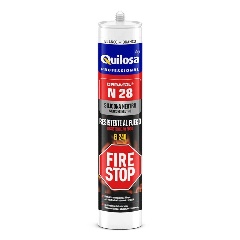 Mastic silicone neutre résistant au feu – N-28 FIRE STOP - QUILOSA