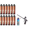 KIT 12 x colles de maçonnerie FOXBOW + 1 pistolet + 1 nettoyant / 1 cartouche de colle OFFERTE