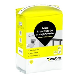 Mortier de maçonnerie ultra rapide WEBER MORTIER CHRONO - Weber | Foxbow