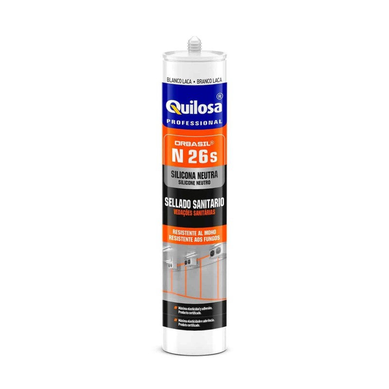 Mastic silicone neutre sanitaire anti moisissures N26s - Quilosa | Foxbow