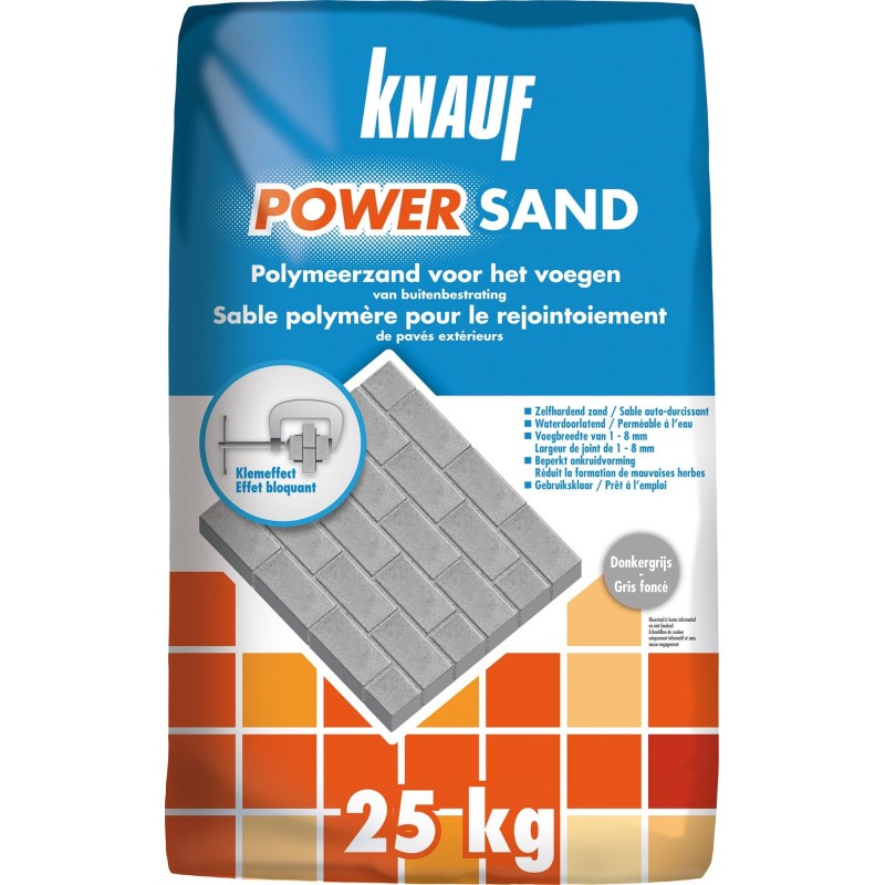 Sable polymère rejointoiement de pavés extérieurs - POWERSAND - Knauf