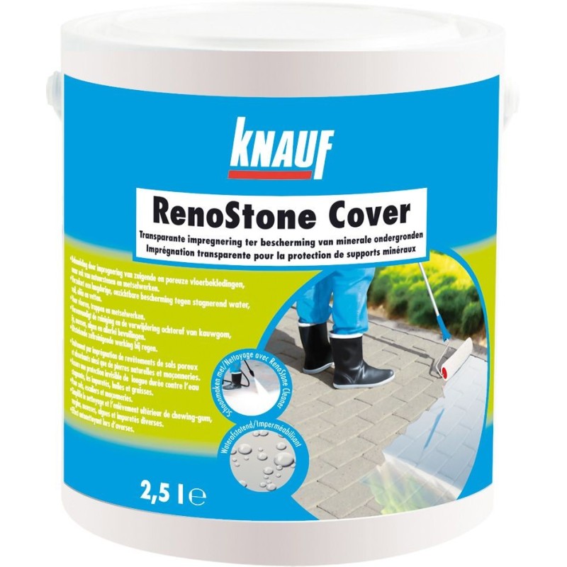 Imprégnation transparente pour la protection des surfaces minérales -  RENOSTONE COVER - Knauf